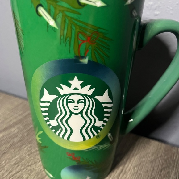 Starbucks Holiday Christmas Mug 2020 Tall Ceramic Mug 16oz Tree Lights & Bulbs - Picture 8 of 8
